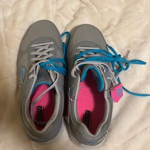 Grey Sketchers Golf Shoes